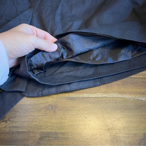 Deep or Shallow Black Skirt Skort Shorts Bow Tie Faux Button Whimsygoth Punk - Picture 9 of 13